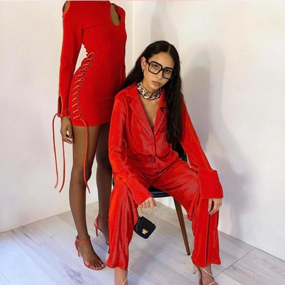 BXBRAND NEW!
“Festive Red PJ Shirt/Palazzo Pants UK12